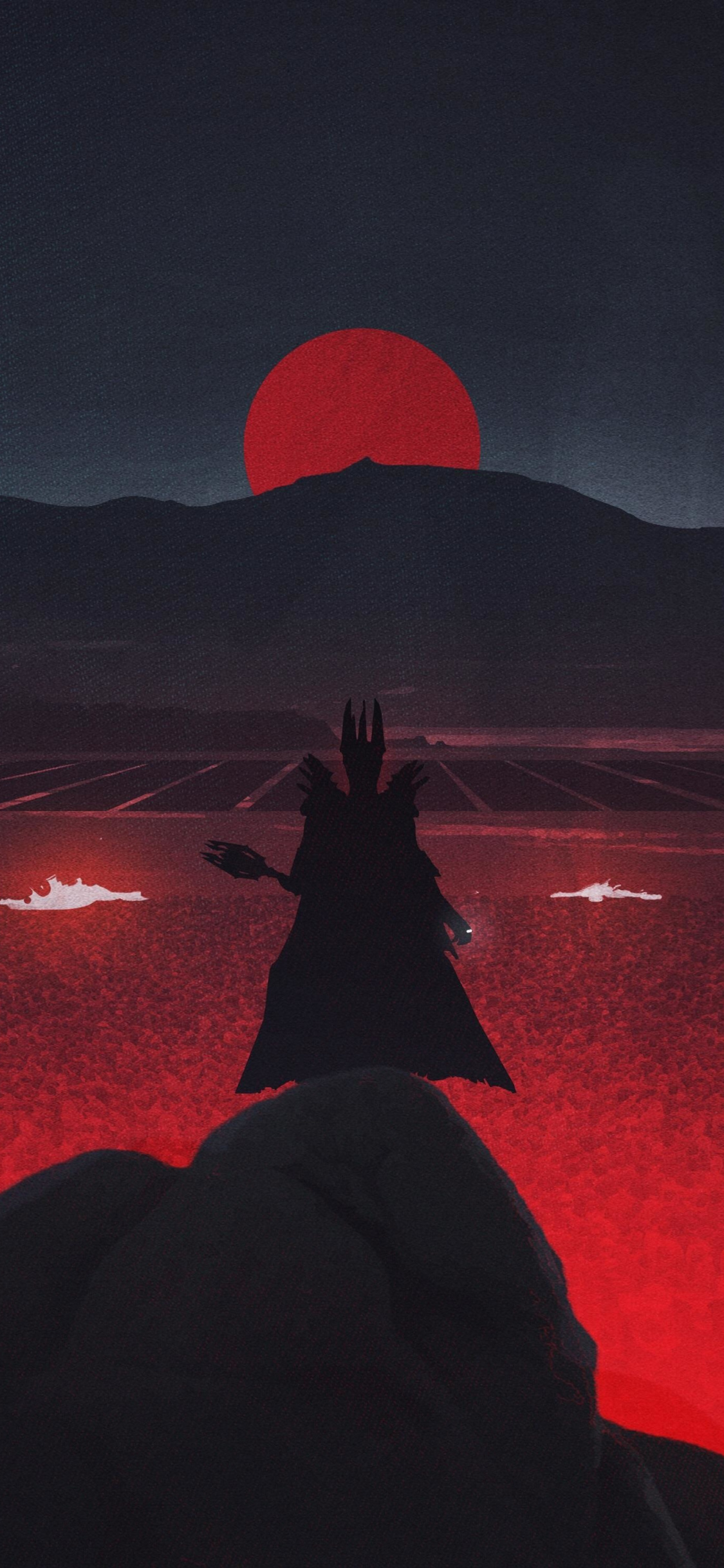 Dark King, Lords Of The Rings, Minimal, Art, Wallpaper - Lord Of The Rings Background Iphone - HD Wallpaper 