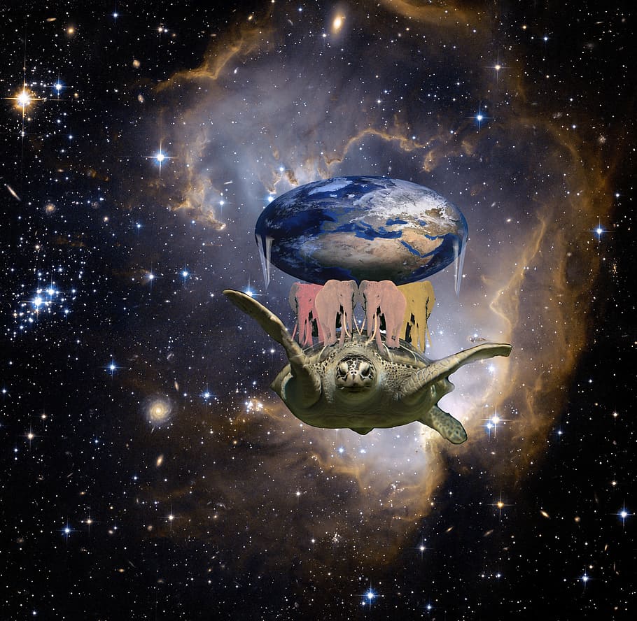 Graphic, Fantasy, Zemeplocha, Plochozem, Discworld, - Space Stars - HD Wallpaper 