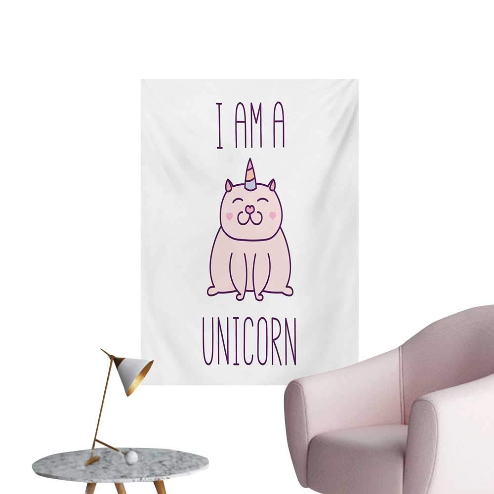 Unicorn Cat Photographic Wallpaper Fantasy Animal With - Poster - HD Wallpaper 