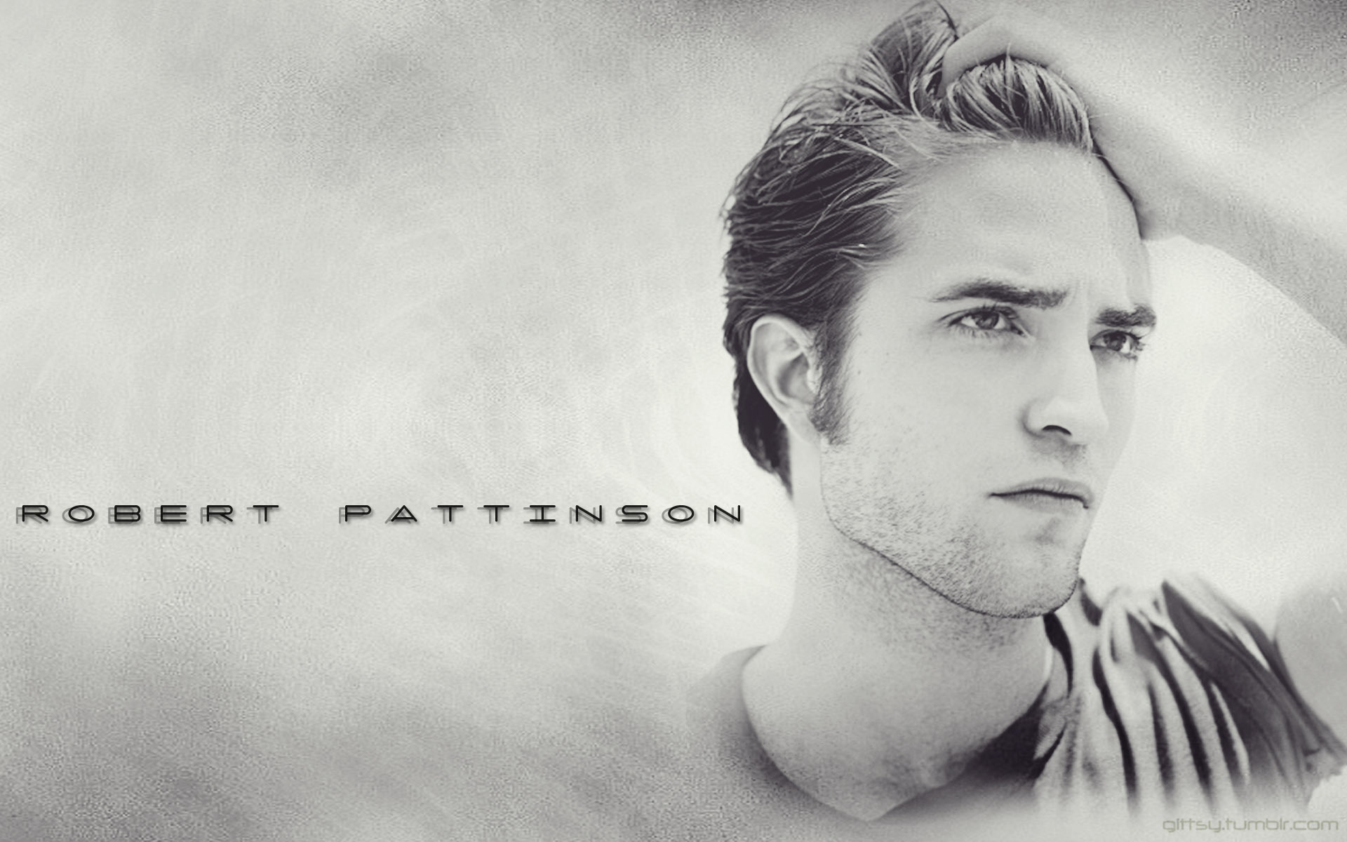 Robert Pattinson Black And White Wallpaper - Robert Pattinson Photoshoot 2010 - HD Wallpaper 
