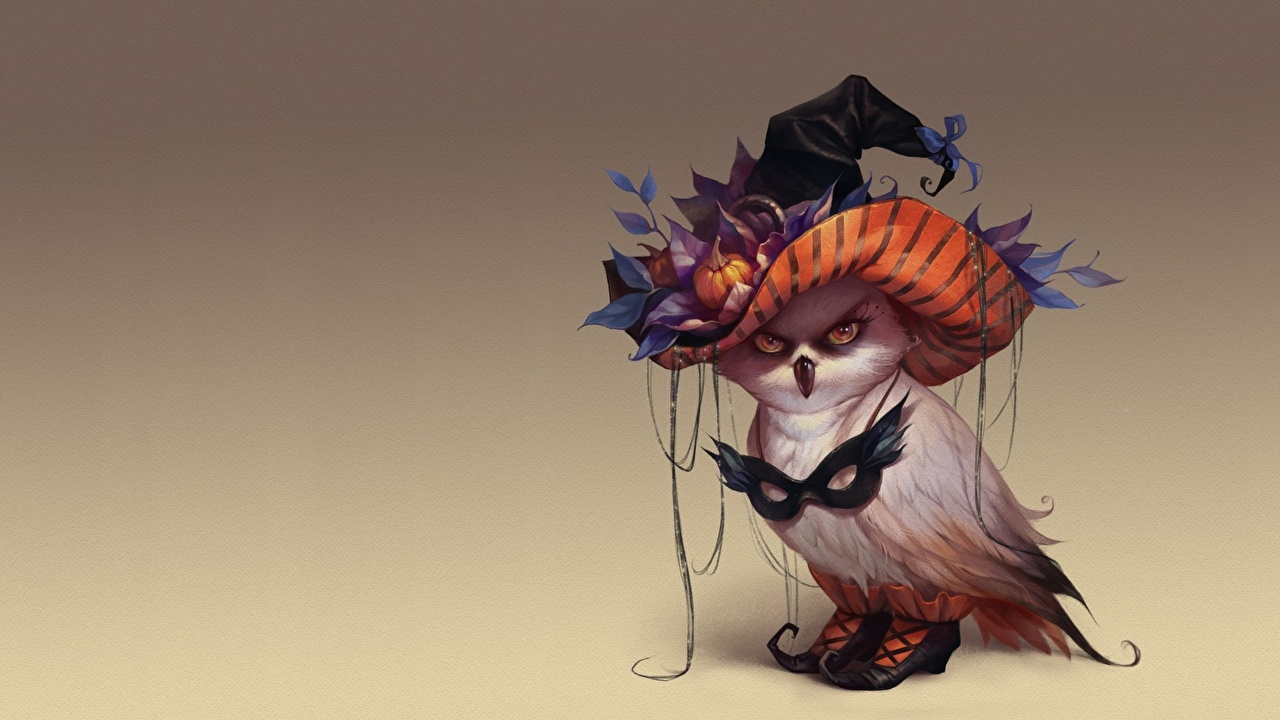 Halloween Owl - HD Wallpaper 
