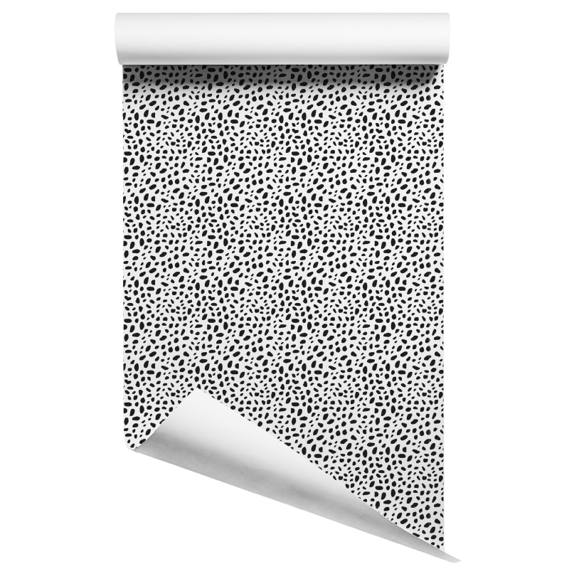 Ink Dot Roll Square - Black-and-white - HD Wallpaper 