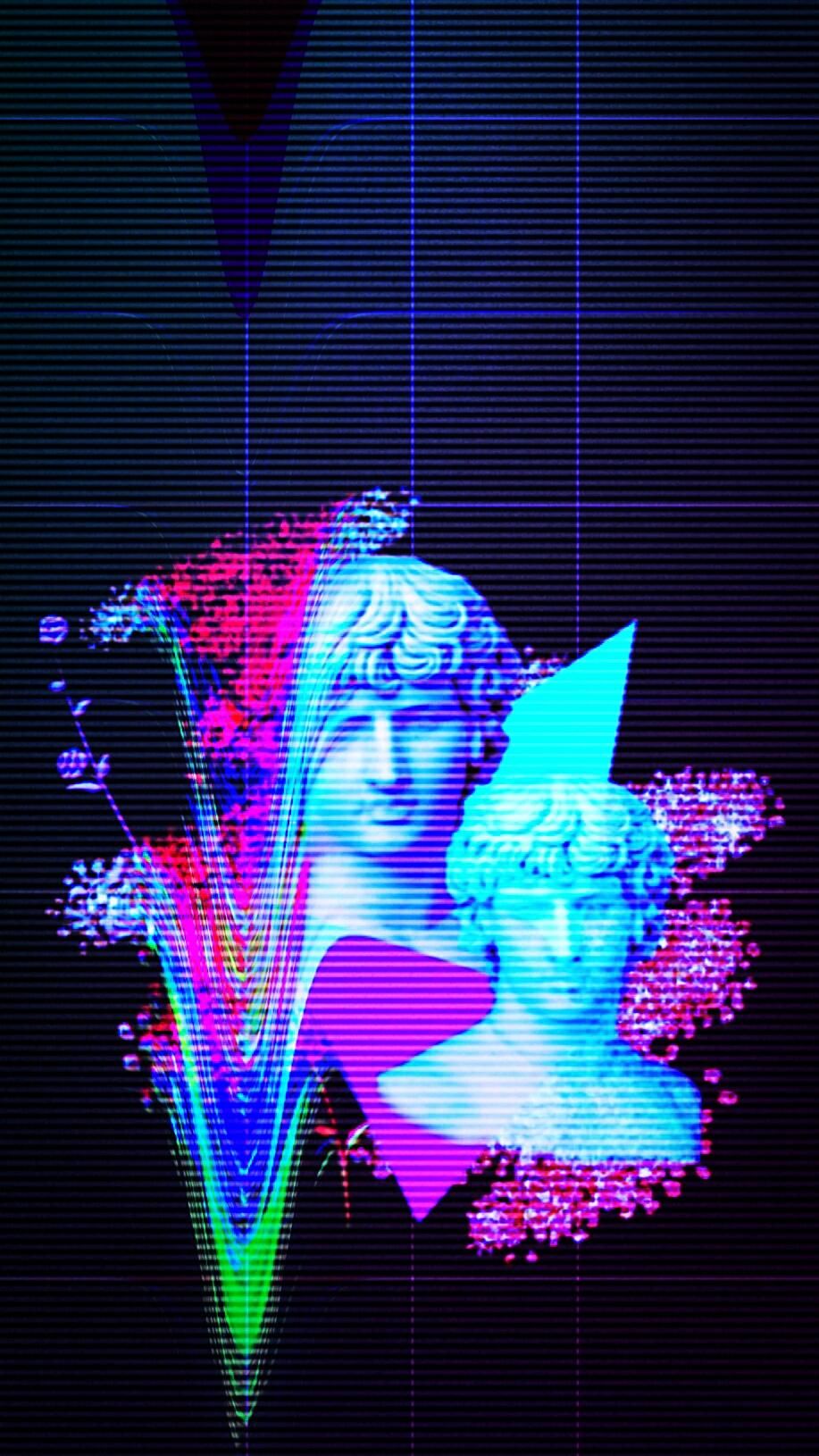 Phone Wallpaper Vaporwave - HD Wallpaper 