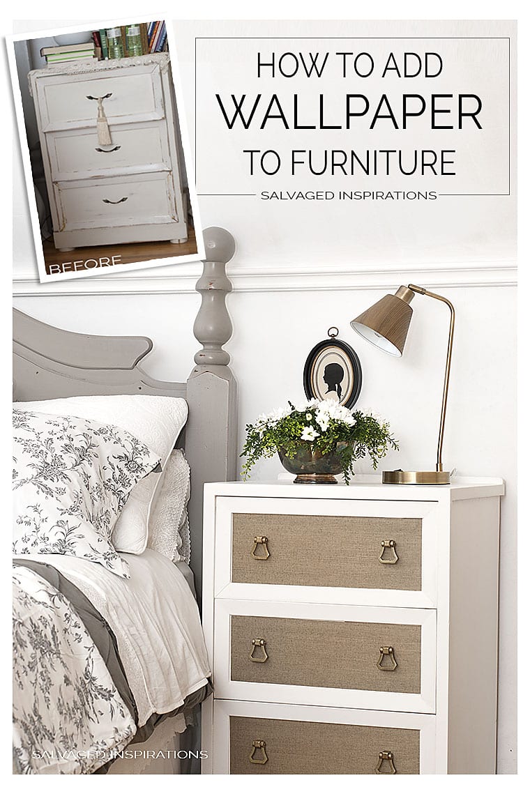 Add Wallpaper To Furniture - Dresser Wallpaper Covered Furniture - HD Wallpaper 