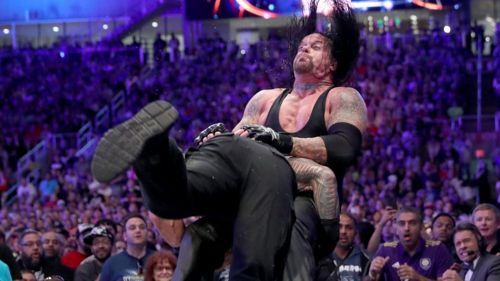 Undertaker Vs Roman Reigns Spear Wrestlemania 33 - HD Wallpaper 