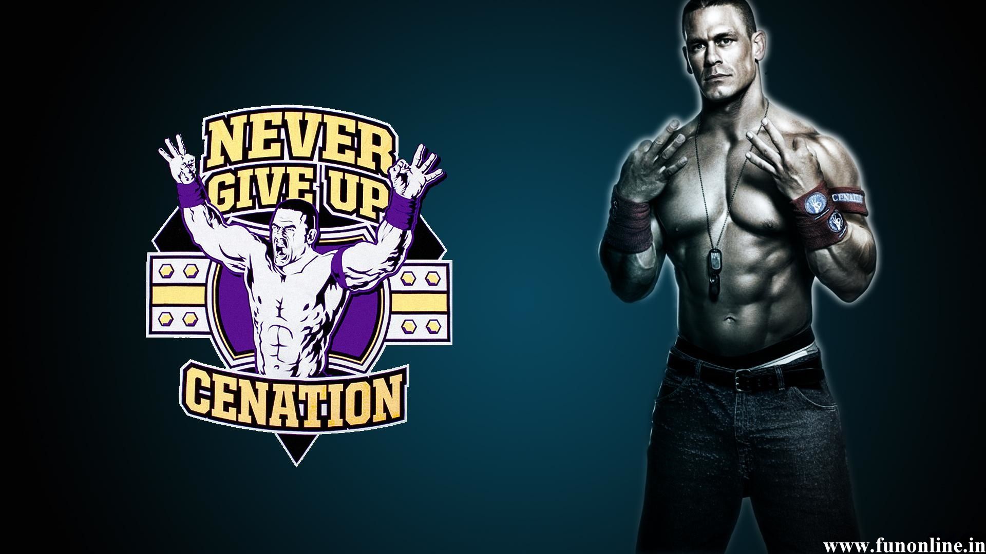 Wwe Wallpapers Free John Cena 1920x1080, - John Cena Never Give Up - HD Wallpaper 