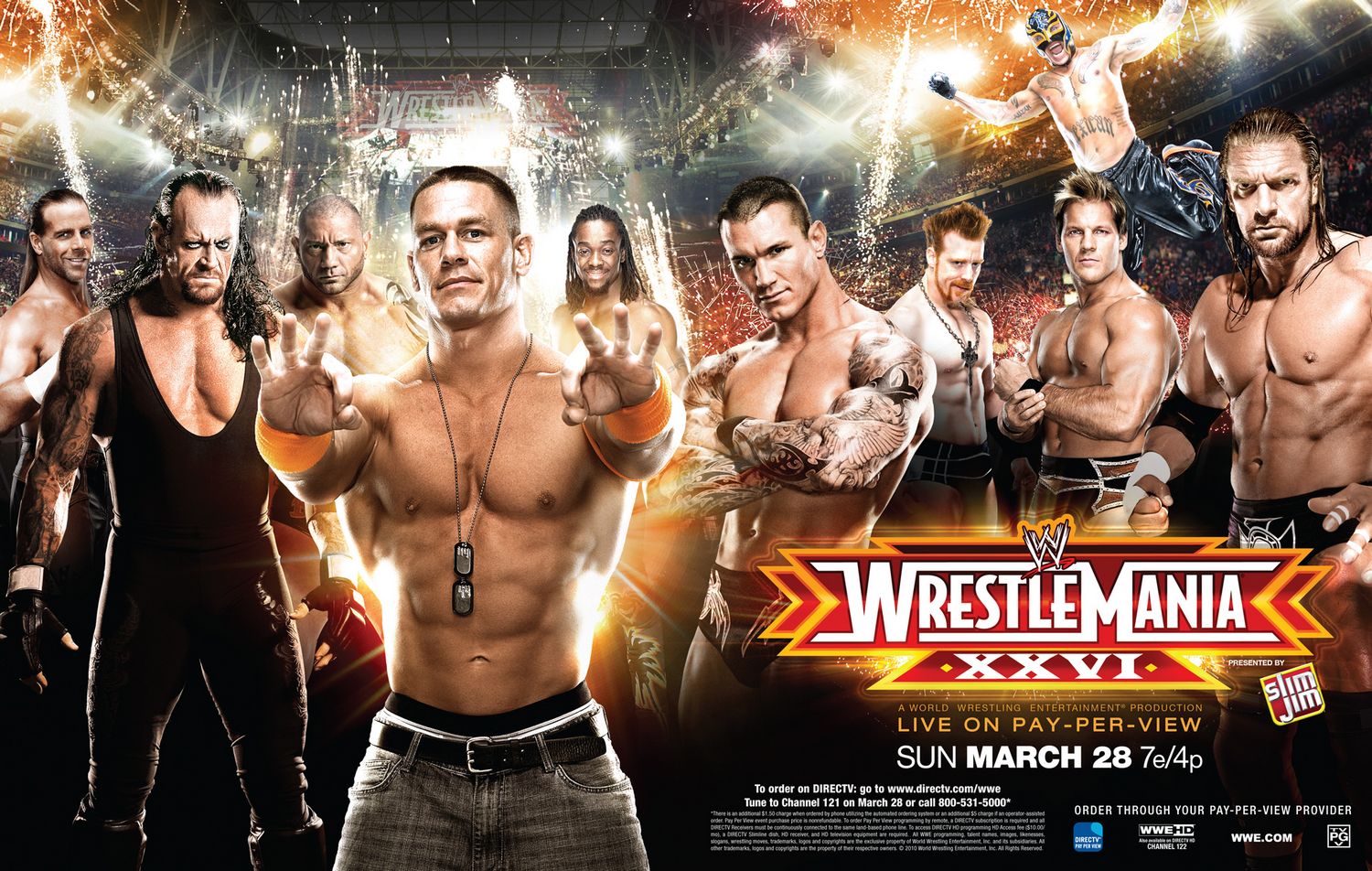 Wwe Hot Wallpapers - Wwe Wrestlemania 26 Poster - HD Wallpaper 