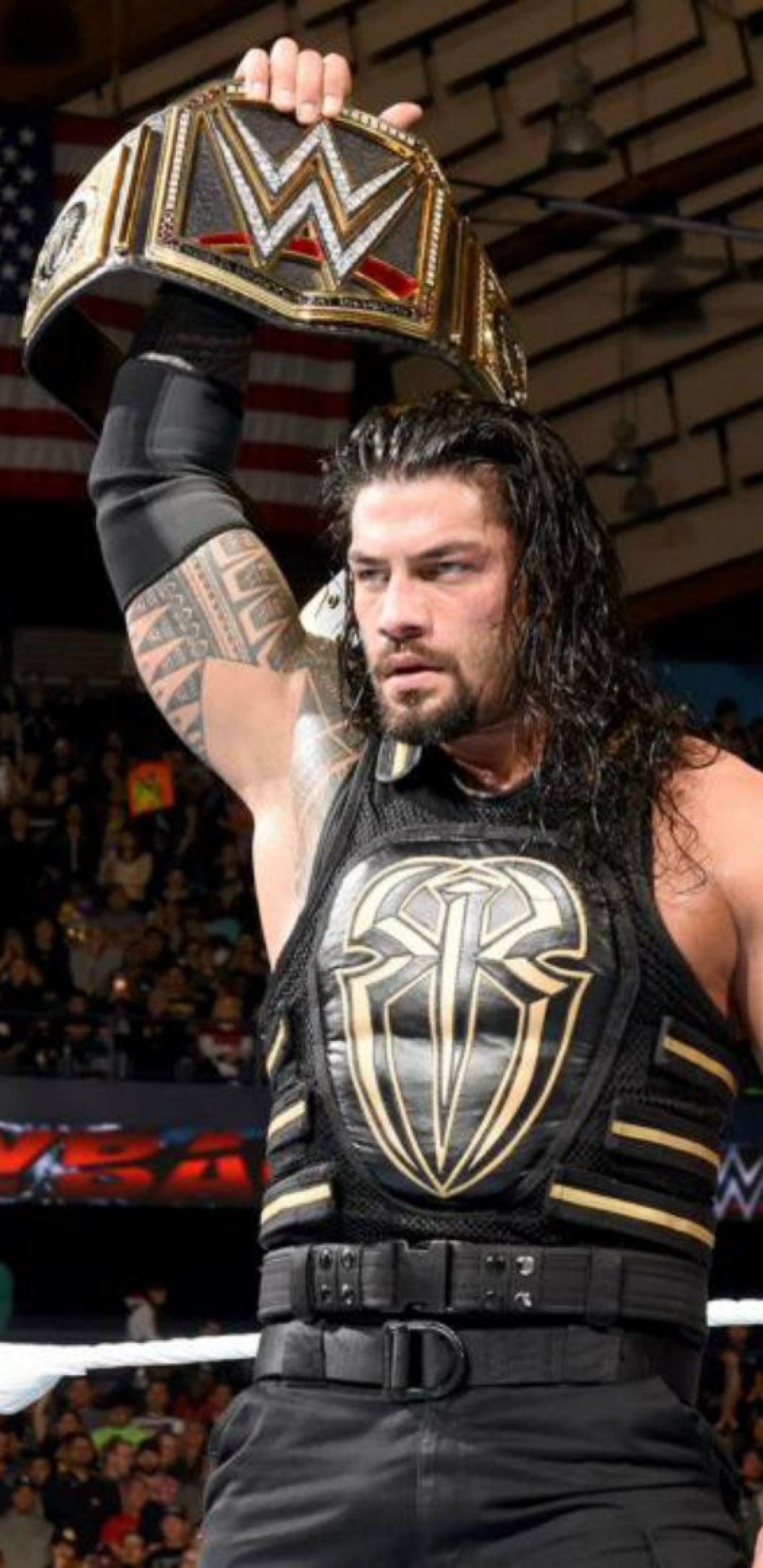 Wwe Roman Reigns Gold 1440x2960 Wallpaper Teahub Io