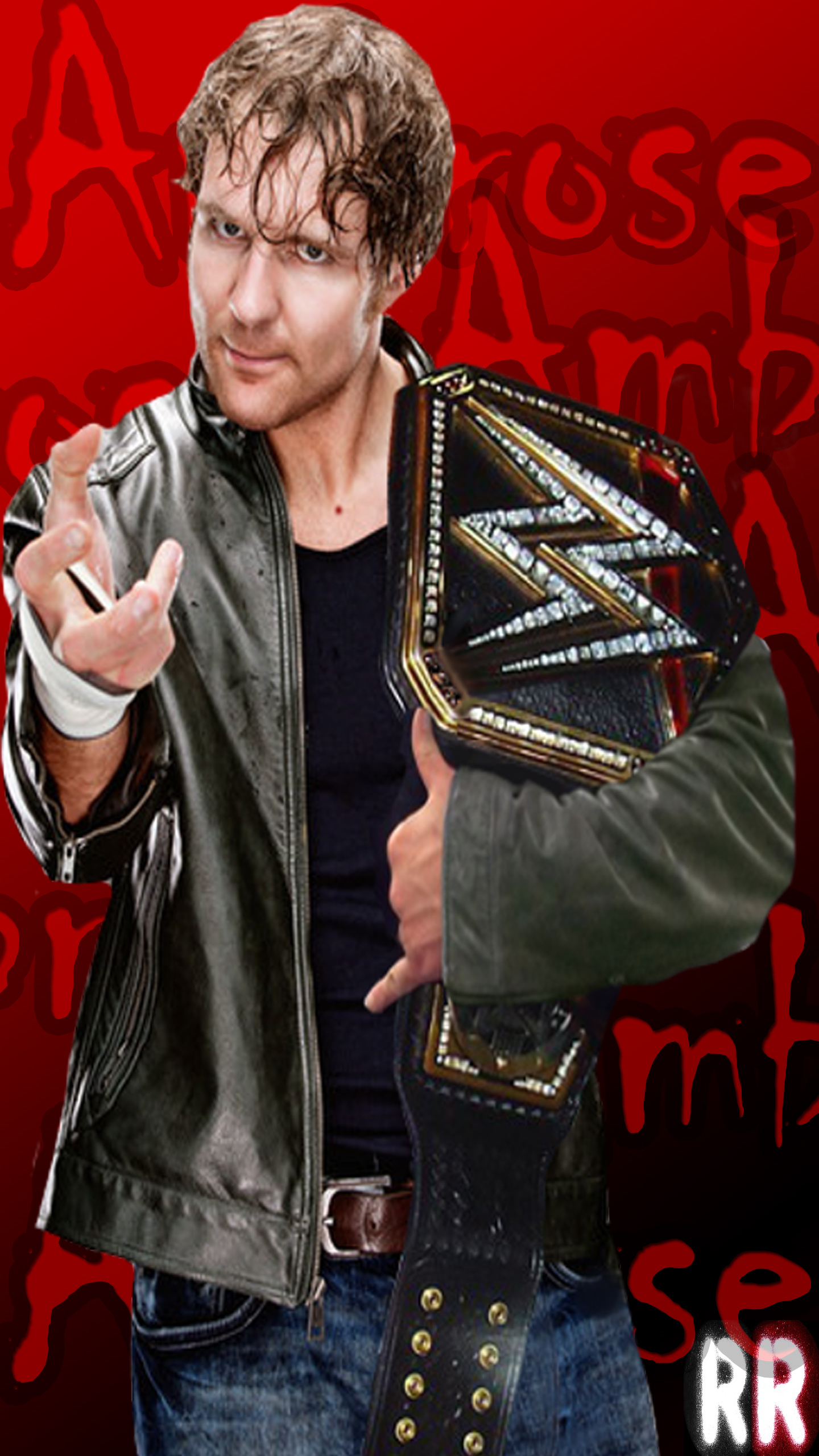 Dean Ambrose With Wwe Championship - HD Wallpaper 