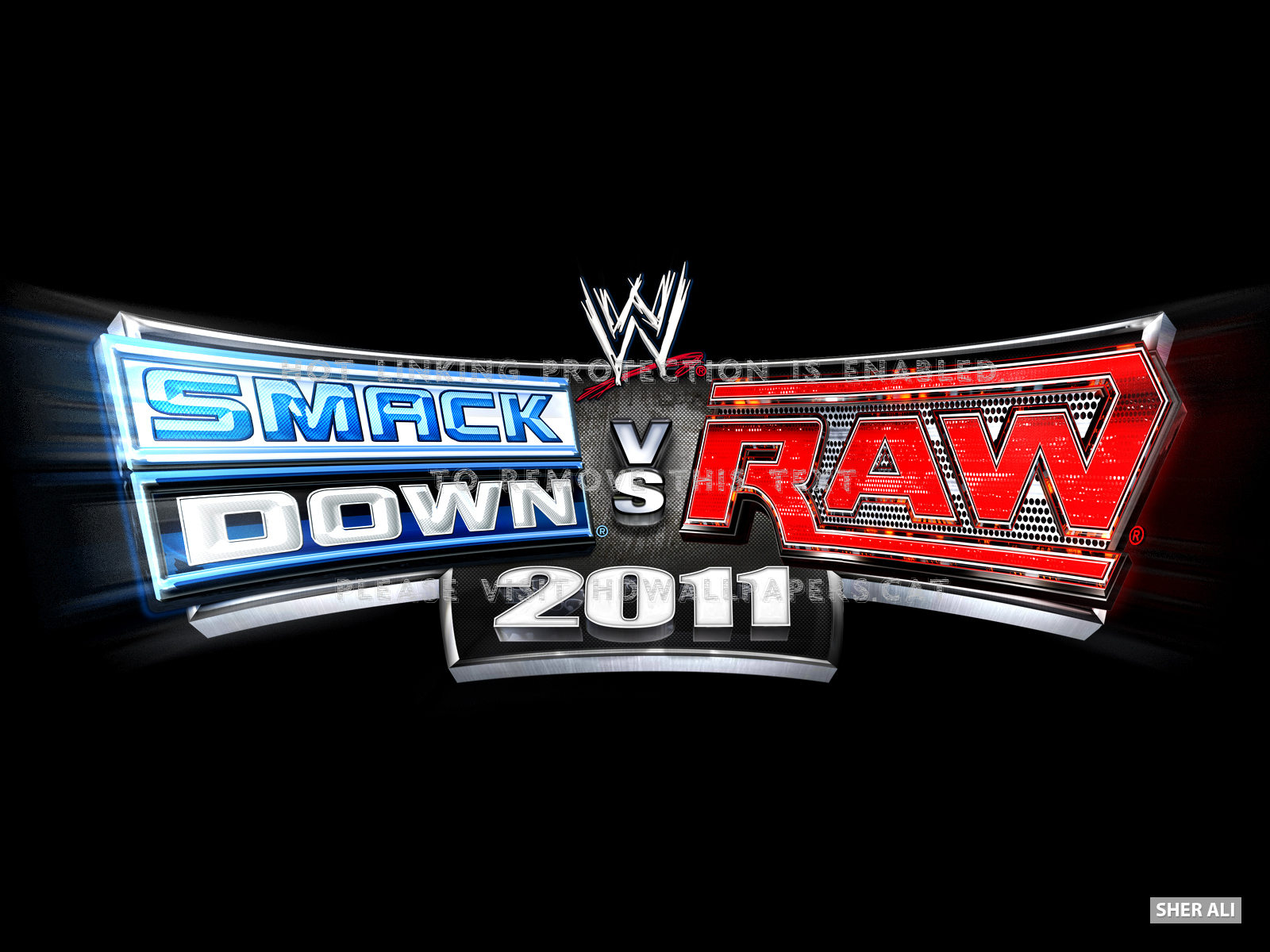 Smackdown Raw 2011 Logo Wallpaper Svr Wwe - Logo Smackdown Vs Raw - HD Wallpaper 