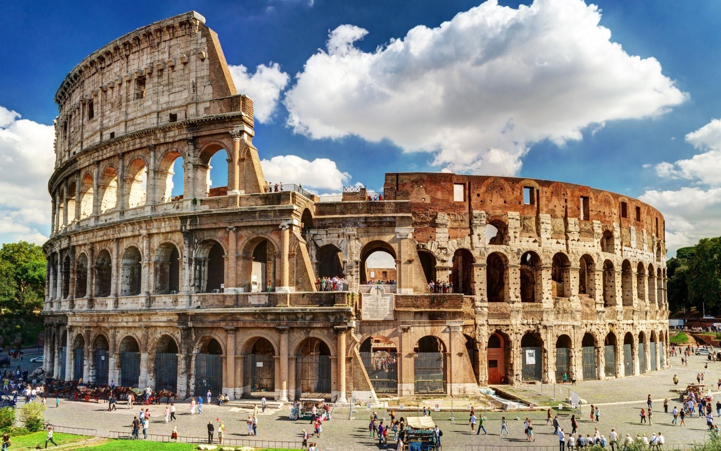 Italy Rome, The Colosseum - HD Wallpaper 