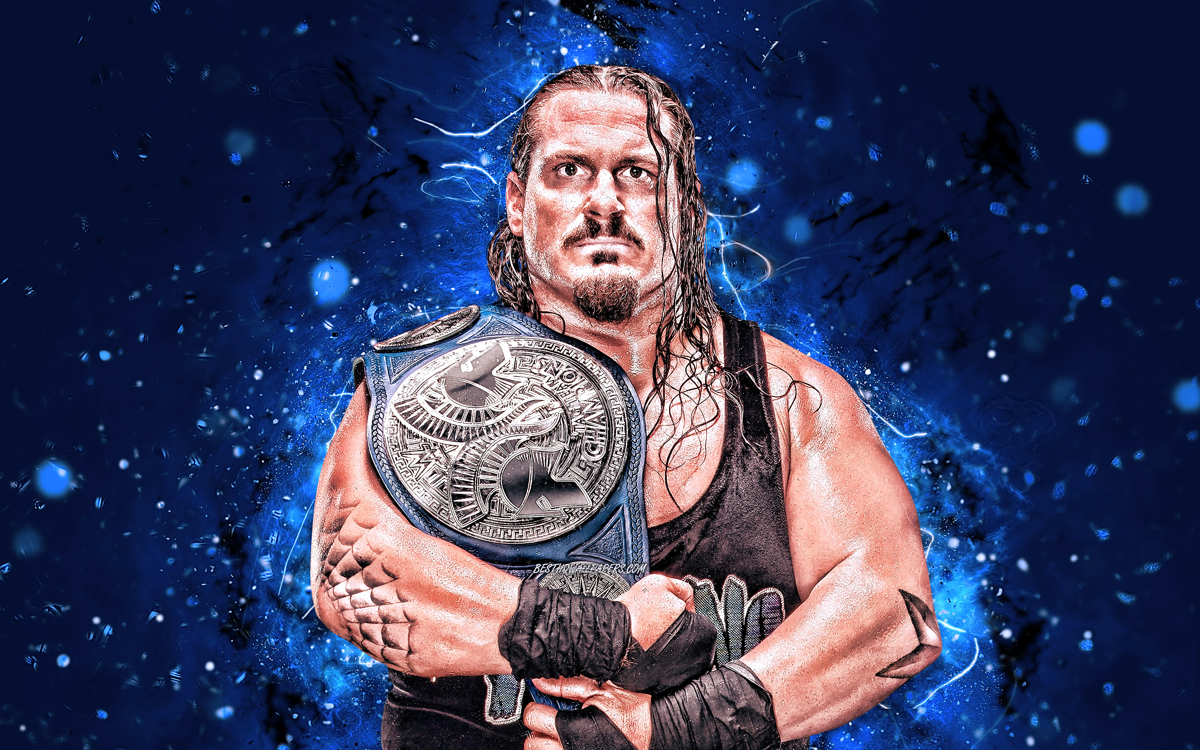 Rhyno, 4k, American Wrestlers, Wwe, Wrestling, Neon - Wwe Braun Strowman Hd - HD Wallpaper 