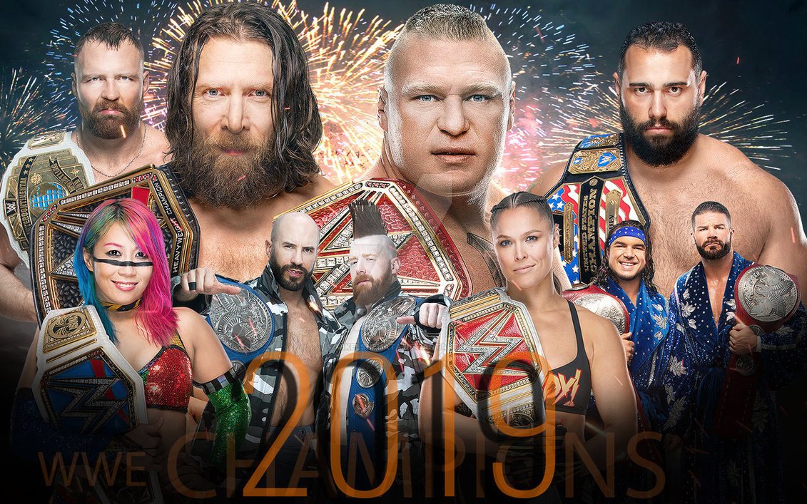 All Wwe Champions 2019 - HD Wallpaper 