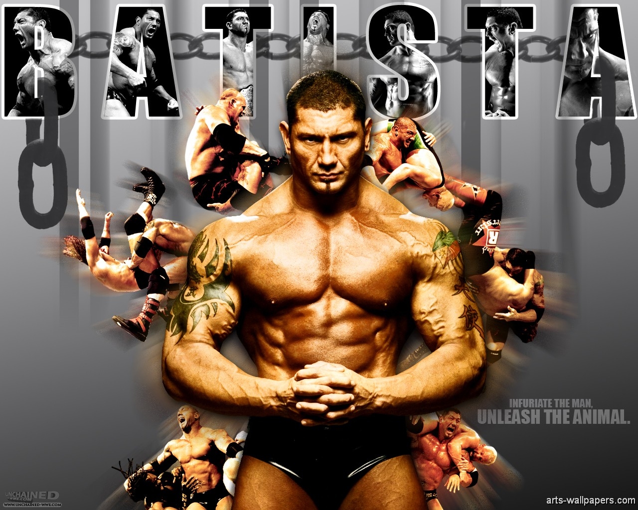 Wwe Wrestling Superstars Wallpapers, Posters, Stand - Wwe Batista -  1280x1024 Wallpaper 
