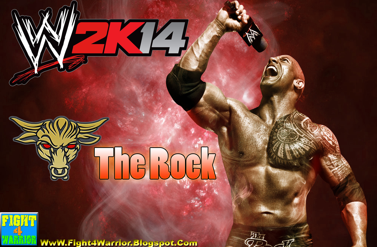 The Rock Wallpapers For Desktop - Wwe 2k14 - HD Wallpaper 