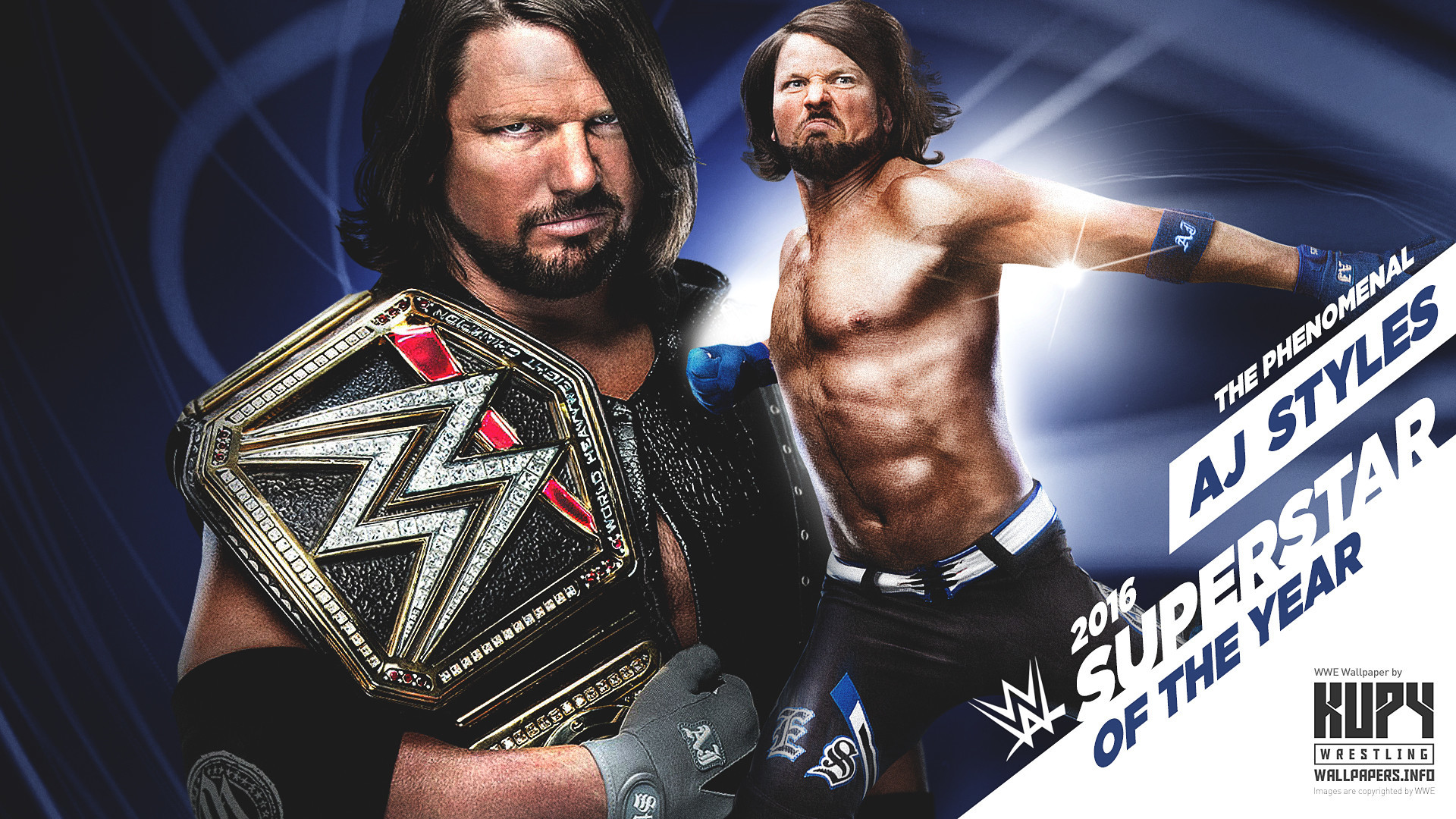 1920x1080, Wwe Raw Wallpaper 2018 327692 
 Data Id - Wwe Aj Styles Wwe Champion - HD Wallpaper 