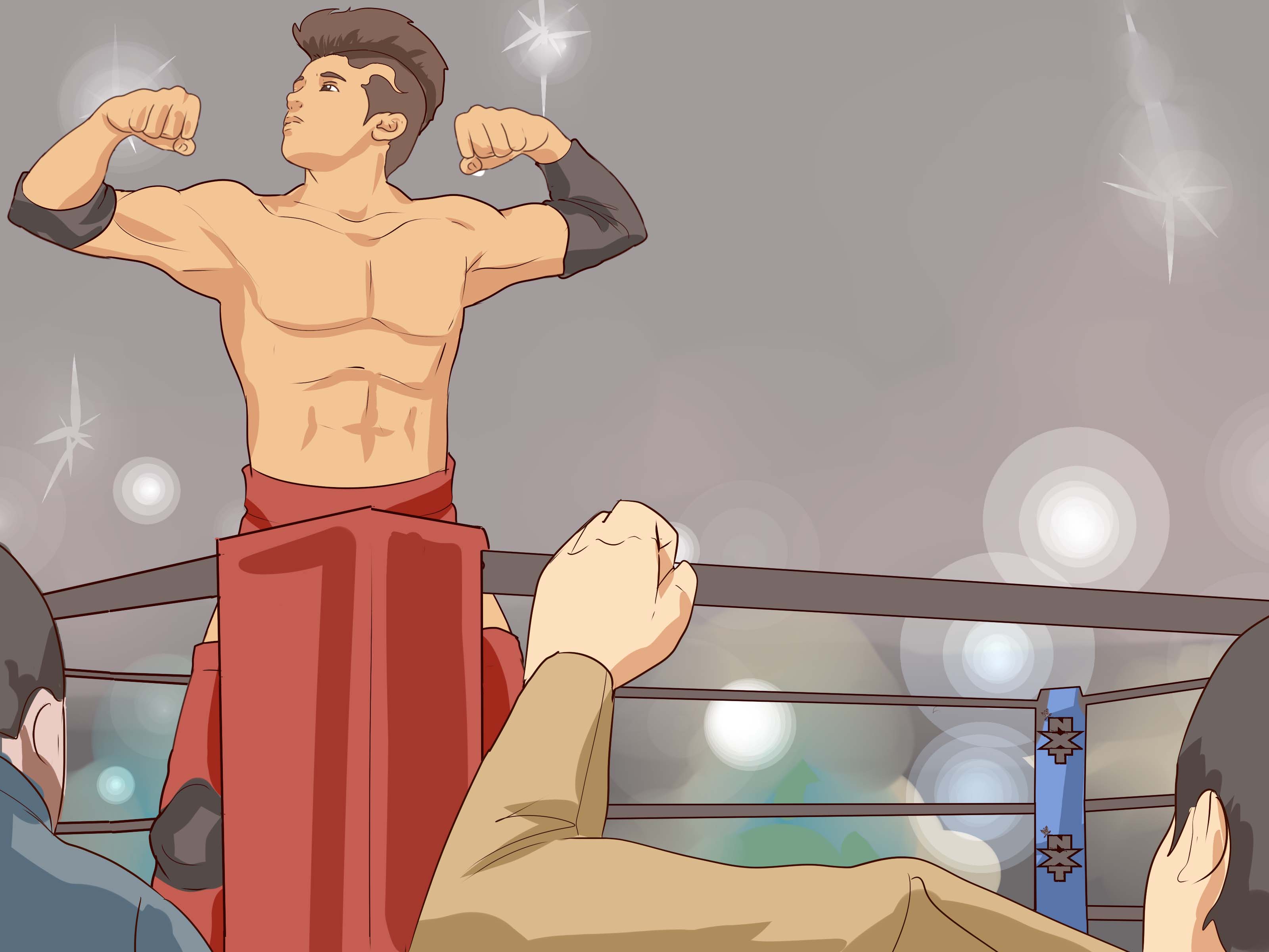 Image Titled Become A Wwe Wrestler Step - Bodybuilder Wrestler In Match Cartoon - HD Wallpaper 