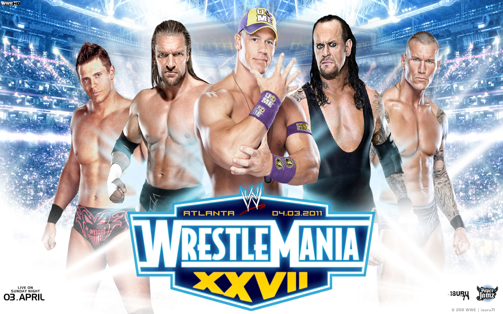 Wwe Wrestlemania Xxvii (2011) - HD Wallpaper 