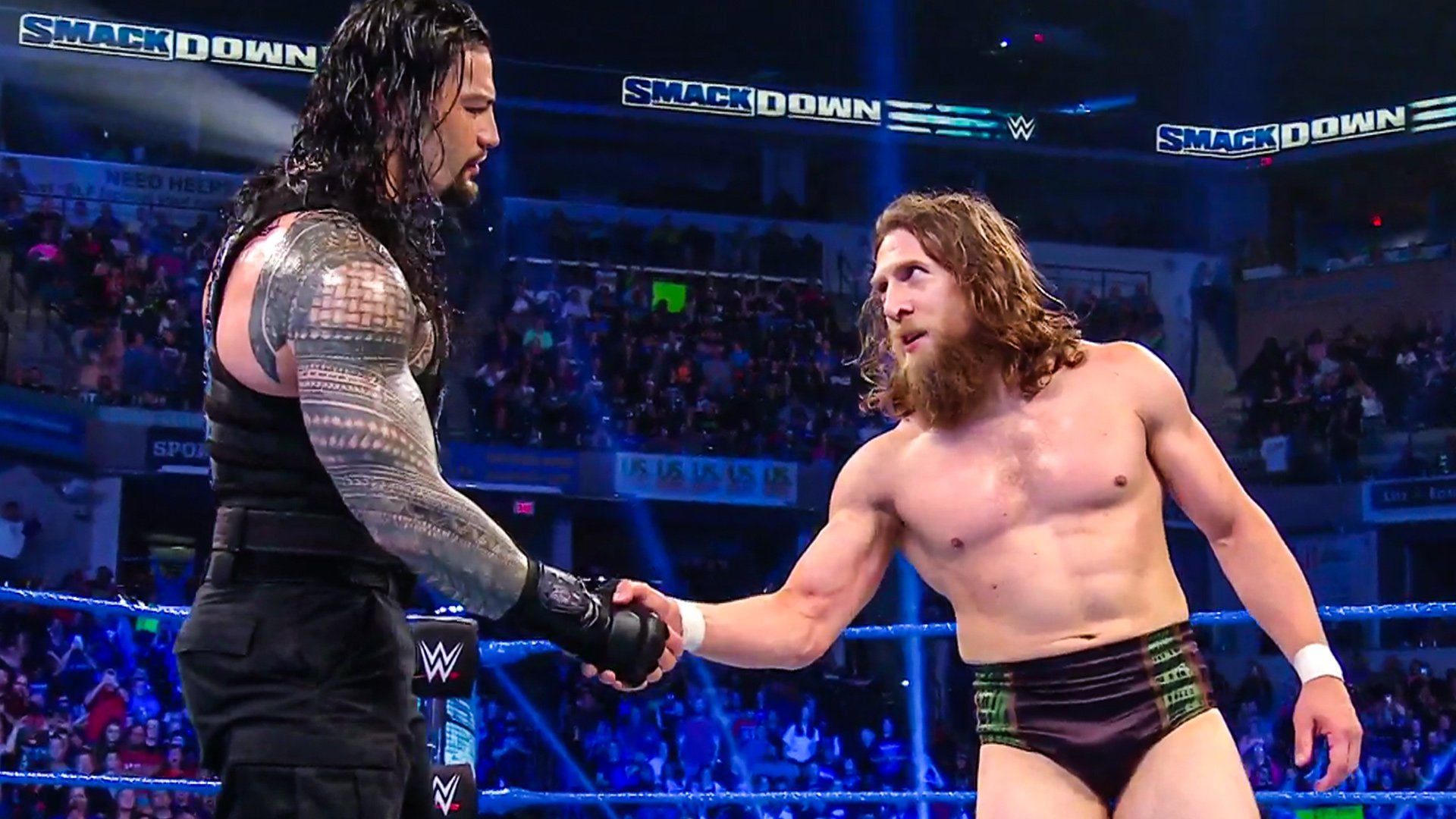 Friday Night Smackdown - Roman Reigns And Daniel Bryan 2019 - HD Wallpaper 