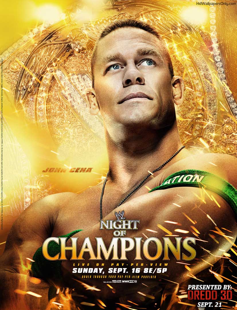 Wwe Cool Wallpapers Group - Wwe Night Of Champions (2012) - HD Wallpaper 