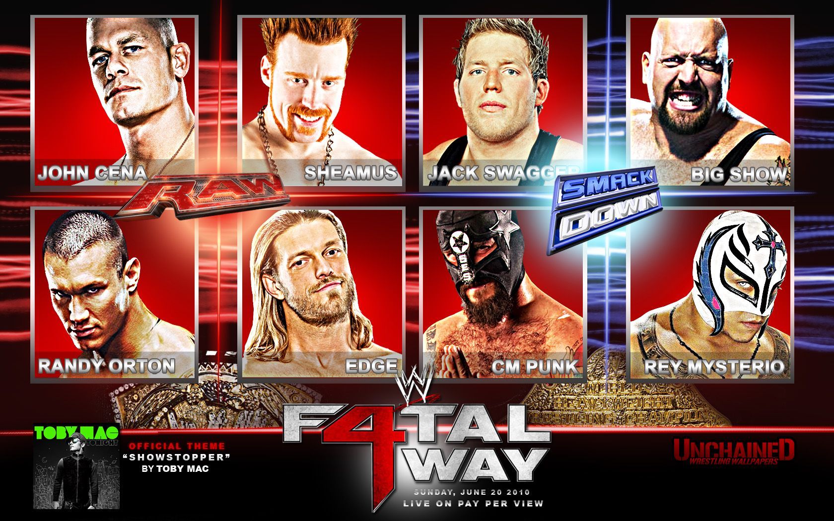 Wwe Fatal 4 Way 2010 - HD Wallpaper 