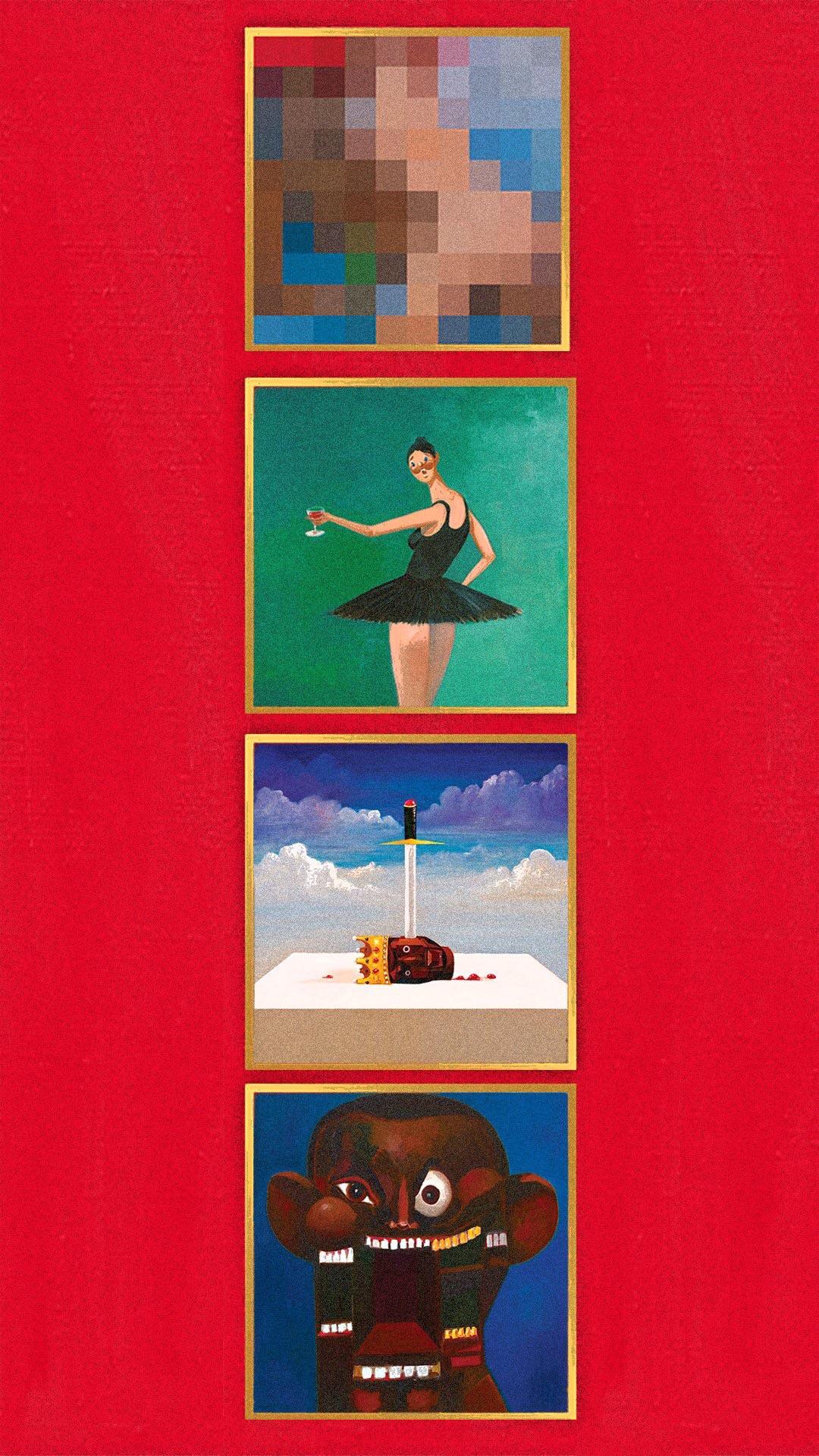 Kanye West Wallpaper My Beautiful Dark Twisted Fantasy - HD Wallpaper 