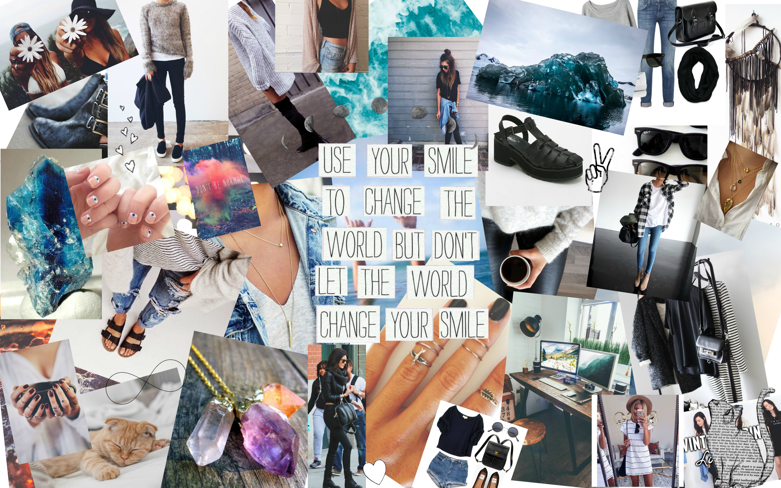 Aesthetic Tumblr Collage Wallpaper Laptop - 2560x1600 Wallpaper 