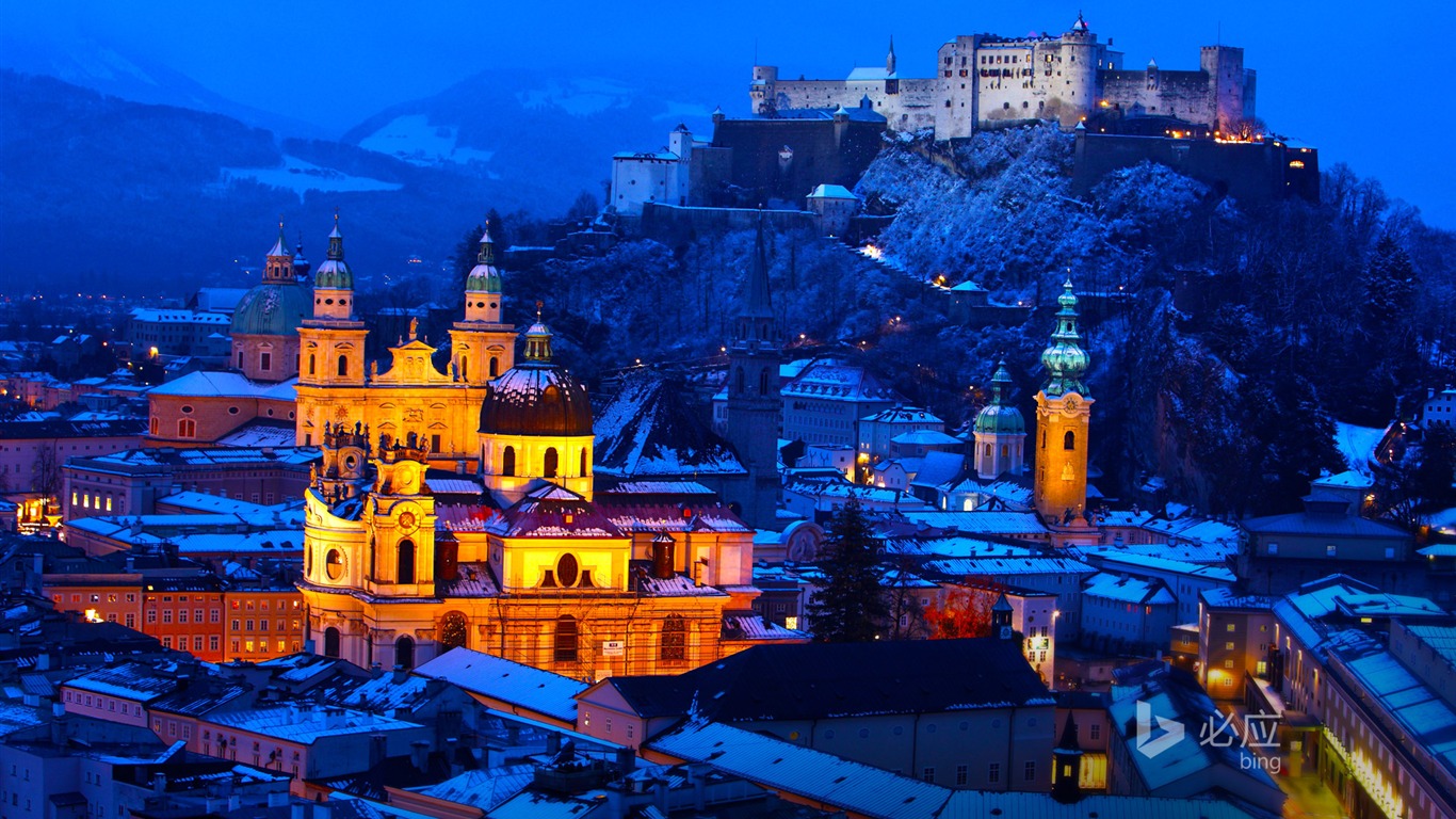 Austria Fairy Tale World-bing Desktop Wallpaper2015 - Bing Salzburg - HD Wallpaper 