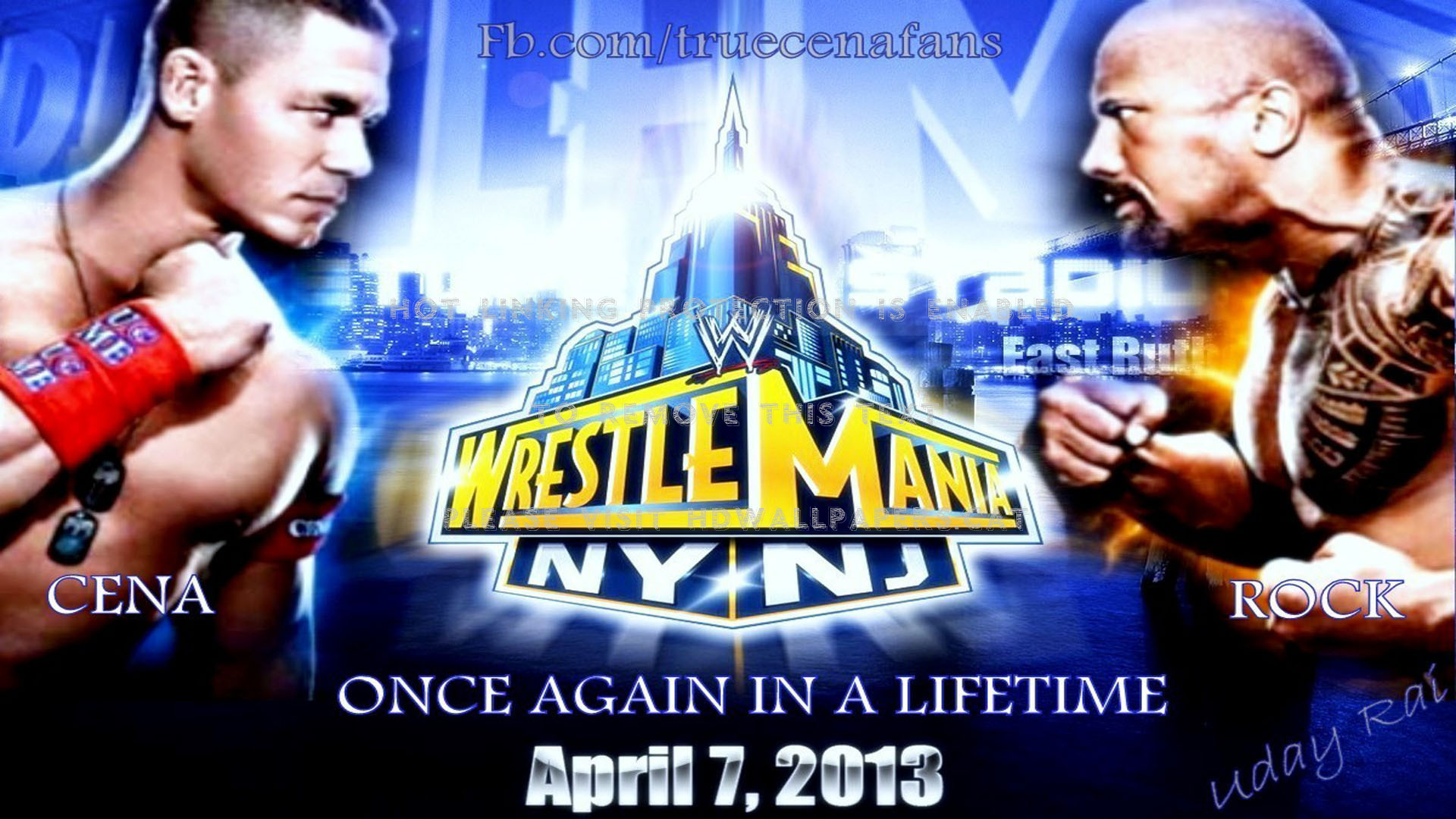 John Cena The Rock One Last Time Sports Wwe - Wrestlemania 29 - HD Wallpaper 