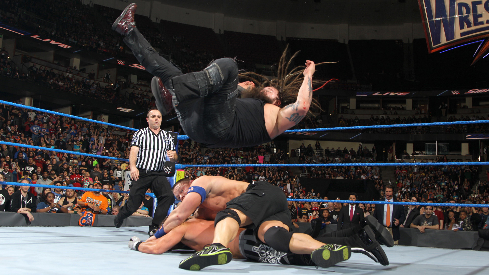 John Cena Vs - John Cena Vs Aj Styles Vs Bray Wyatt - HD Wallpaper 