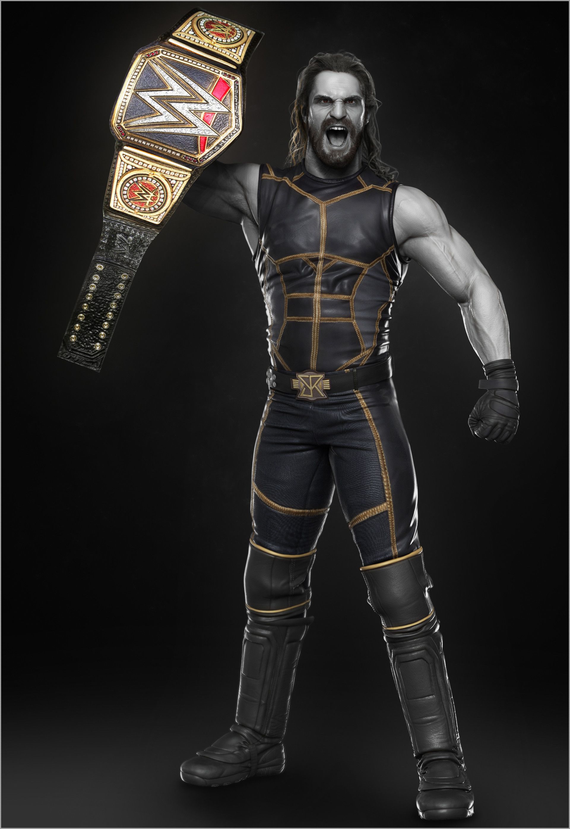 Seth Rollins 2015 Attire - HD Wallpaper 