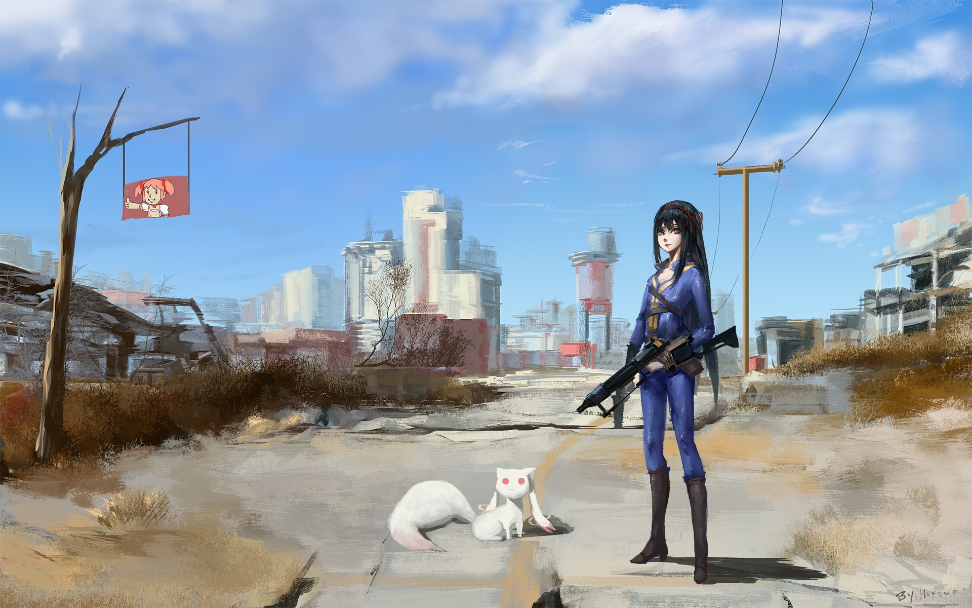 Wasteland Wallpaper - Fallout 4 Wallpaper Anime - HD Wallpaper 
