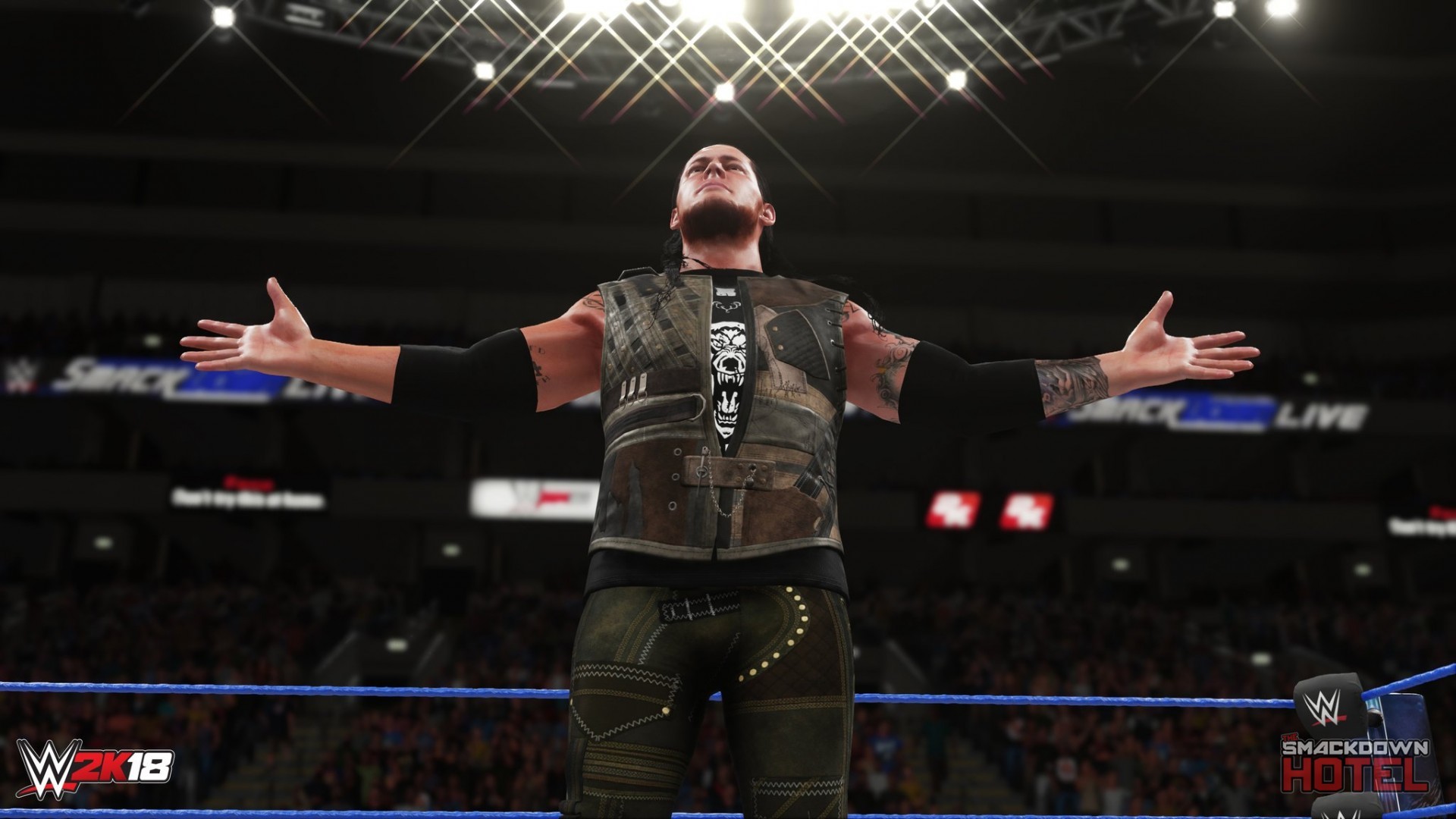 Wwe 2k18 Aj Styles Baron Corbin Carry Drag Move Wwe - Baron Corbin Wwe 2k18 - HD Wallpaper 