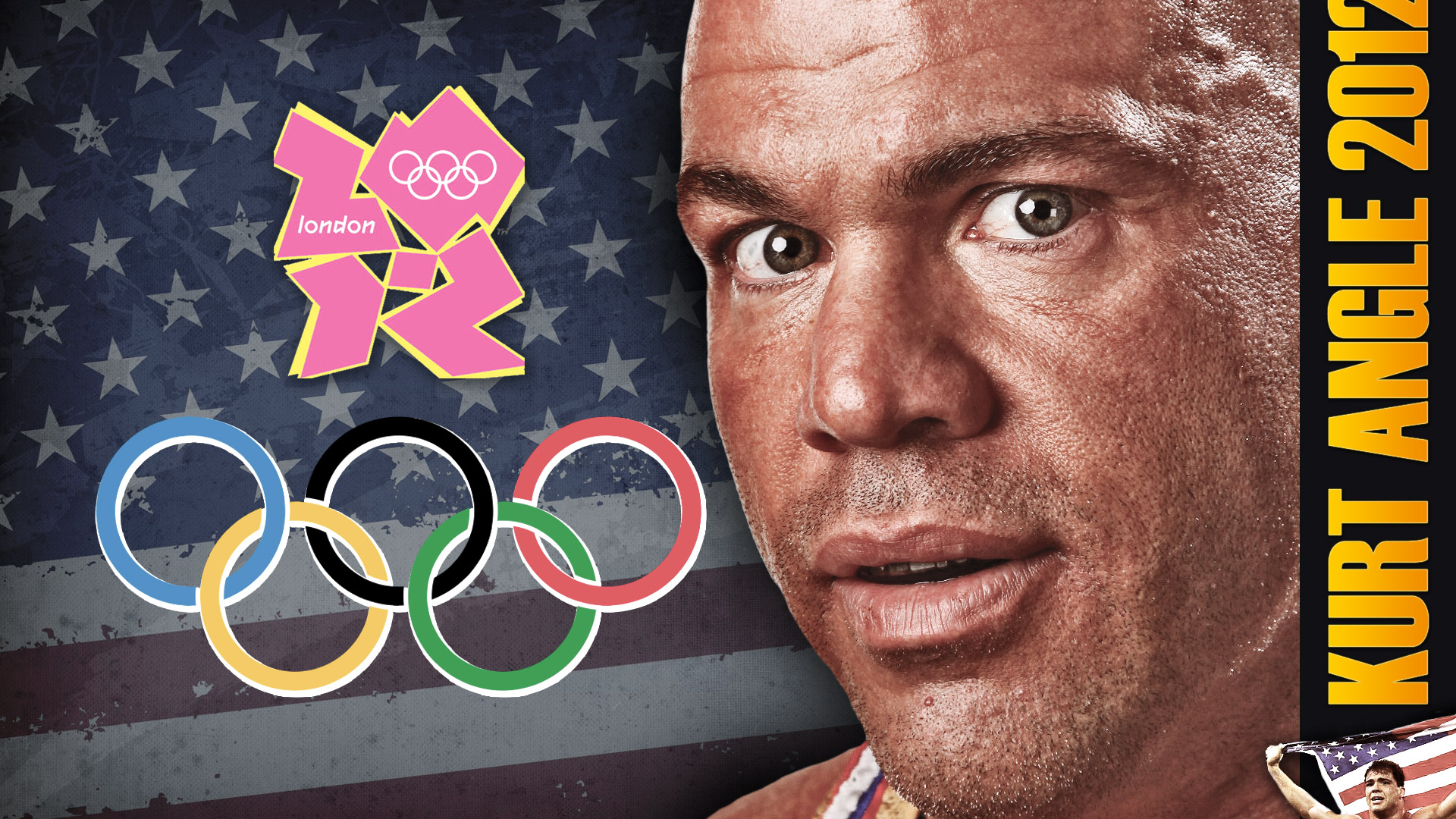 London Olympics 2012 Kurt Angle Wrestling - Poster - HD Wallpaper 