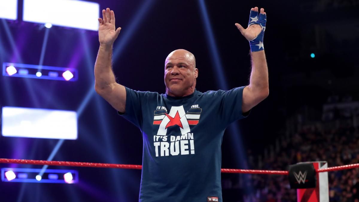 Kurt Angle Wwe Retirement Wrestlemania 35 Match John - Kurt Angle Wrestlemania 35 - HD Wallpaper 