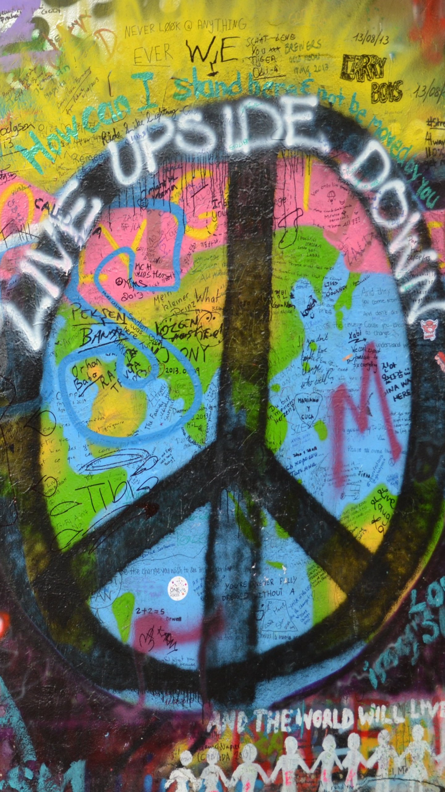 Background Graffiti Peace - HD Wallpaper 