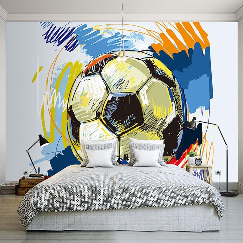 Graffiti Football Mural - HD Wallpaper 