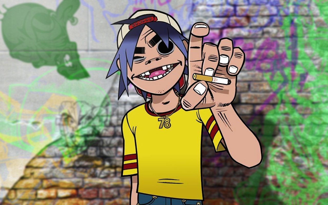 Graffiti Gorillaz - HD Wallpaper 