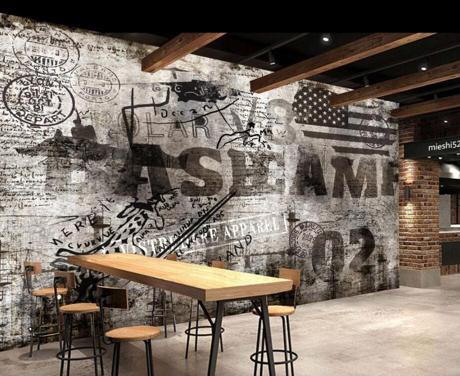 Wall Vintage Graffiti - HD Wallpaper 