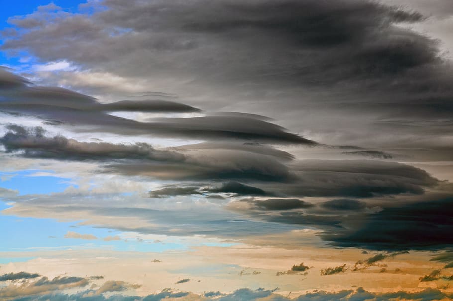Thunderstorm, Clouds, Sky, Black, Dark, Glow, Sun, - Storm - HD Wallpaper 