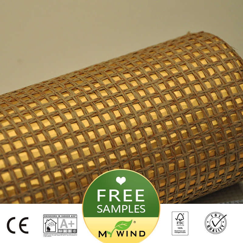 2019 My Wind Golden Thread Luxury Wallpaper Paper Weave - Wallpaper - HD Wallpaper 