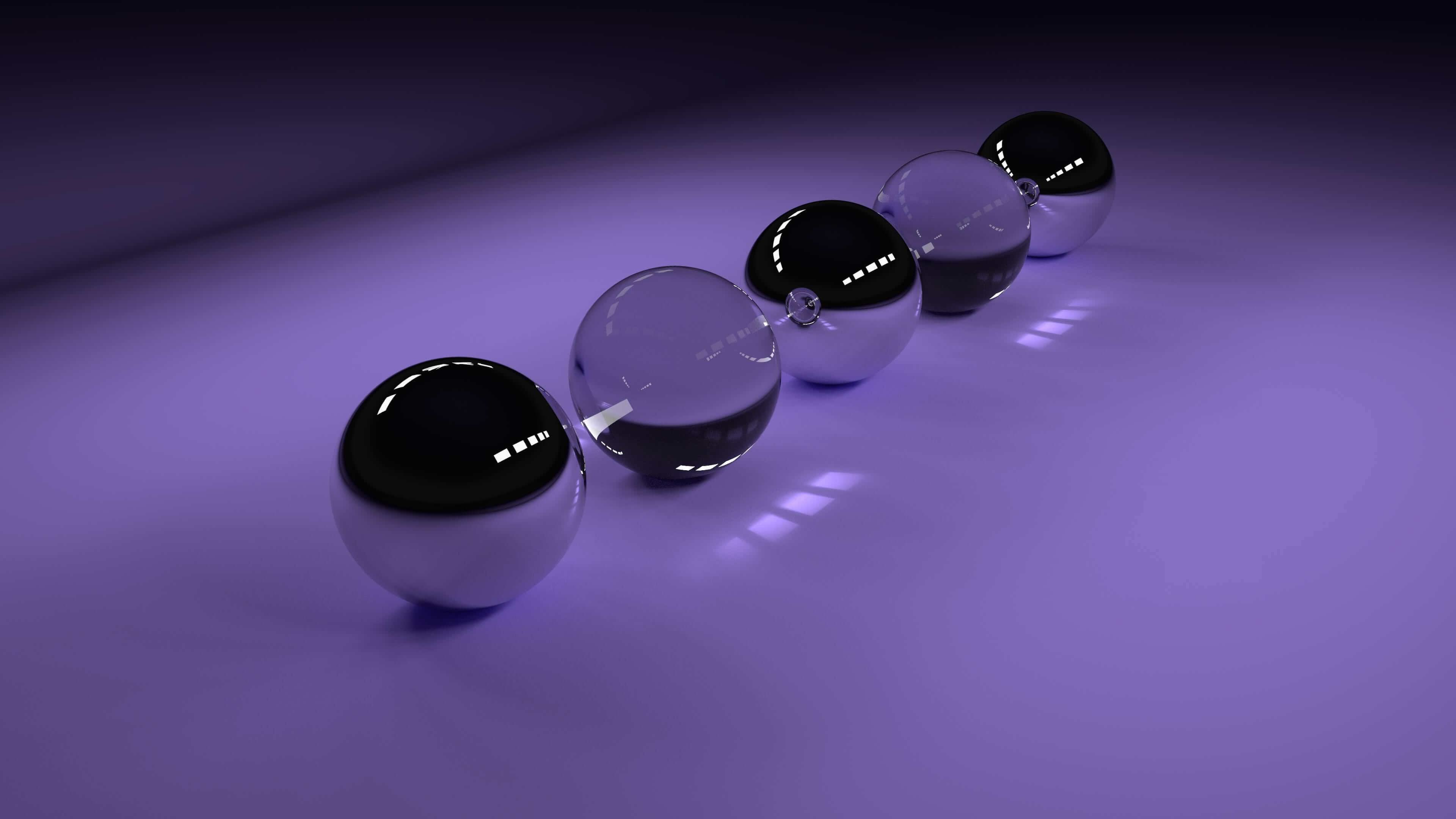 3d Glossy Spheres Wallpaper - Ultra Hd Wallpaper For Desktop 4k - HD Wallpaper 