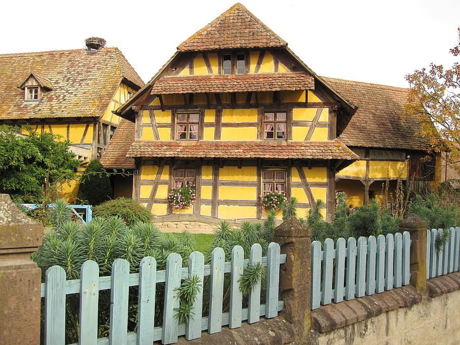 Fachwerkhaus, Farmhouse, Country House, Building, Truss, - Écomusée D'alsace - HD Wallpaper 