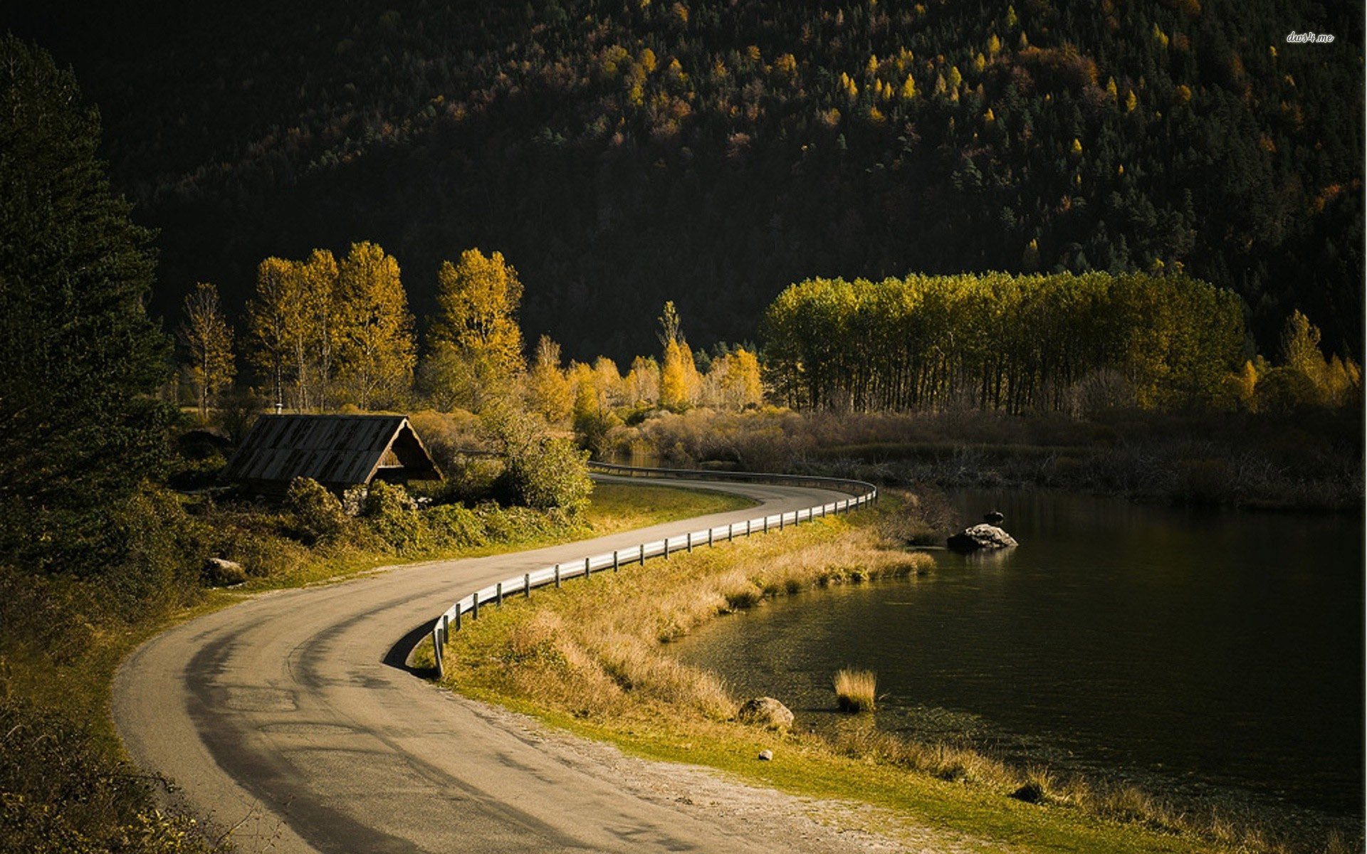 High Resolution Country Road - HD Wallpaper 