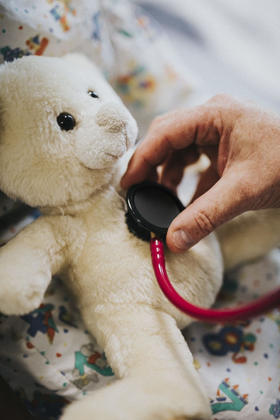 Person Using Stethoscope On Bear Plush Toy, Care, Check-up, - Pensamientos Positivos - HD Wallpaper 