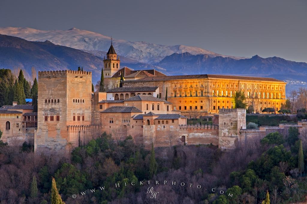 Photo Travel Destination City Of Granada Andalusia - Alhambra Palace - HD Wallpaper 