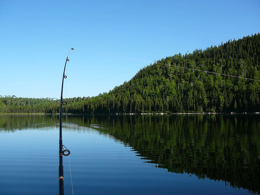Fishing, Water, Blue, Fishermen, Relaxation, Serene, - Lago Pesca - HD Wallpaper 