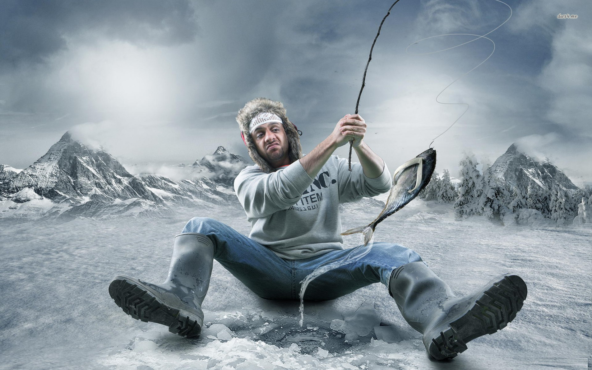Ice Fishing - HD Wallpaper 