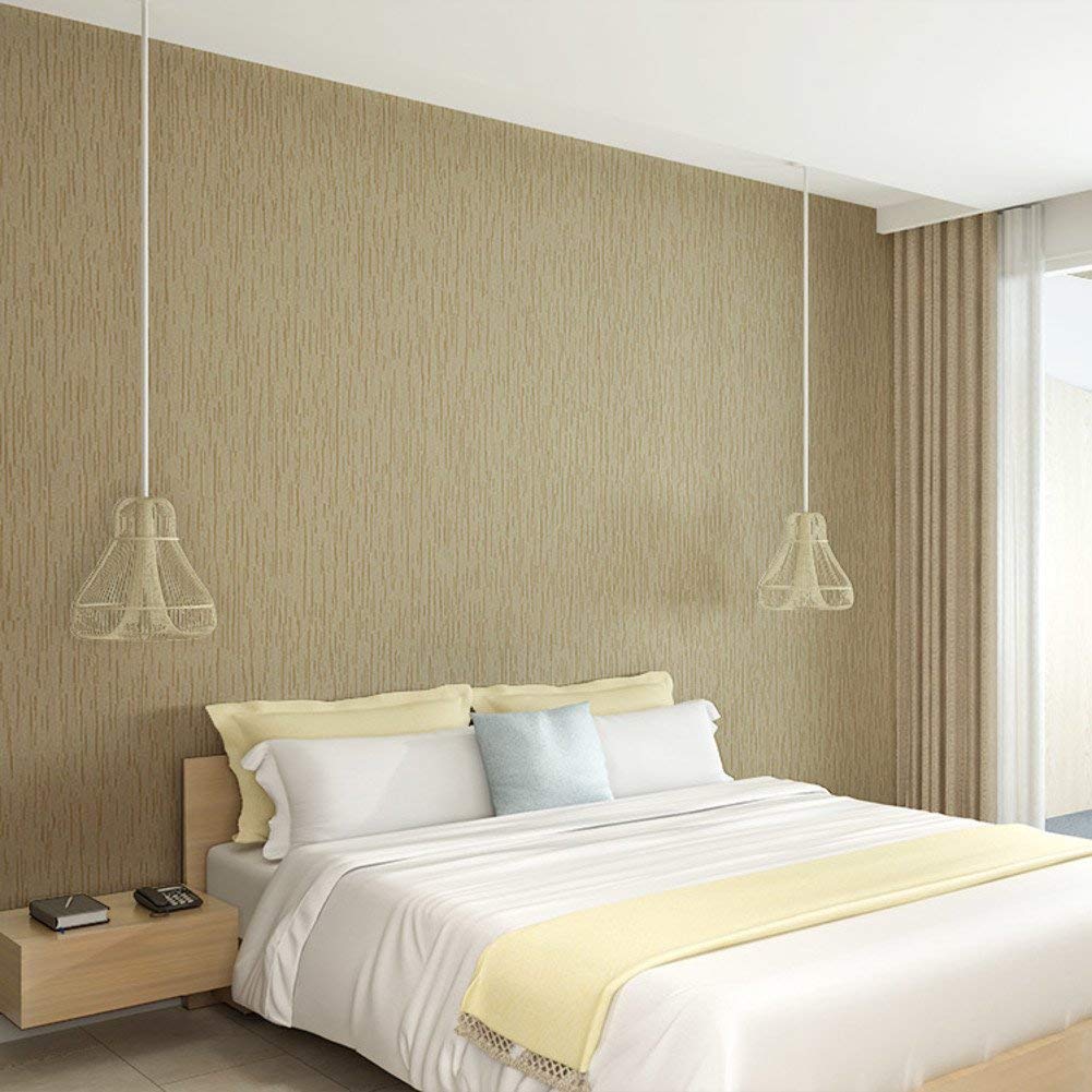 Modern Linen Wallpaper/simple And Plain Wallpaper/solid - Plain Wall Behind Bed - HD Wallpaper 