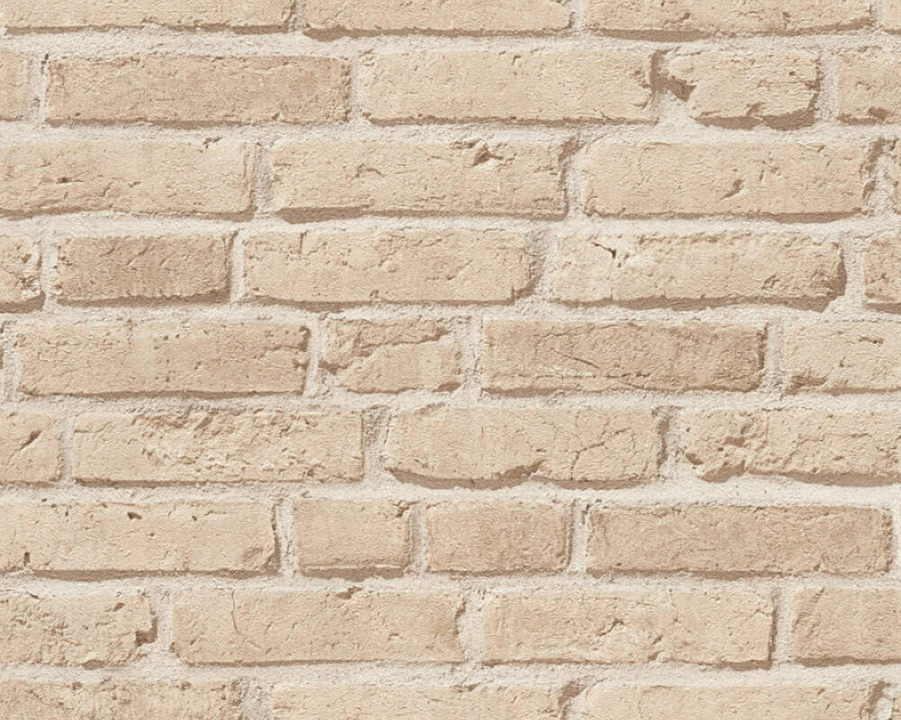 Création Wallpaper Stone, Beige - Brick Beige 35581 - HD Wallpaper 
